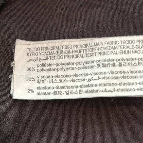 Men’s Zara grey pinstriped pants size small with outer black stripe. - Picture 9 of 13